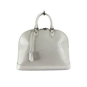 Louis Vuitton Ivory Epi Leather Alma GM Bag Silver Hardware